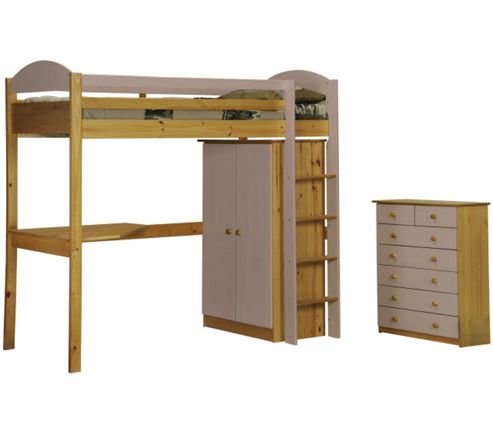 Image of Maximus High Sleeper Set 2 Antique With Pink Details