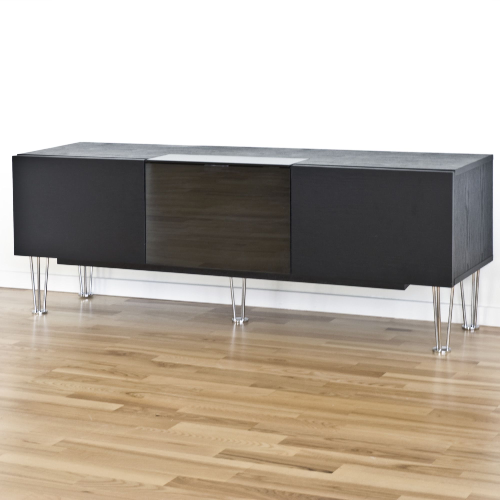 RGE Watt Multi-Media TV Storage and Display Unit - Foil Black Oak Structure at Tesco Direct