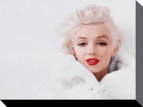 Image of Marilyn Monroe Vision In White Large Canvas Print