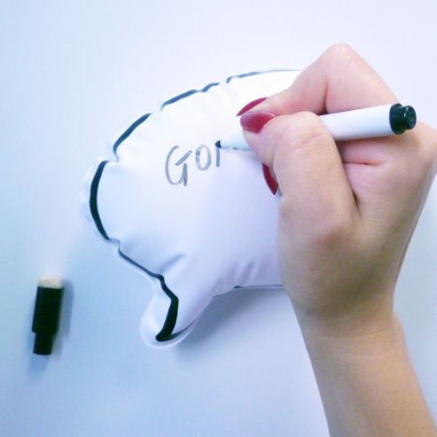 Image of Inflatable Speech Bubble Memo Magnet