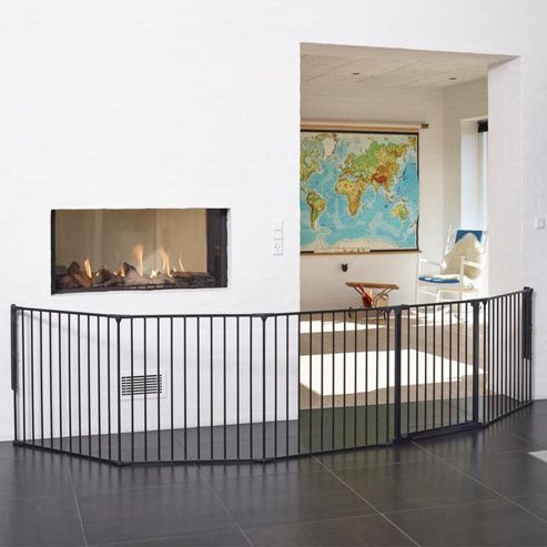 Image of Babydan Xxl Flex Hearth Gate Black