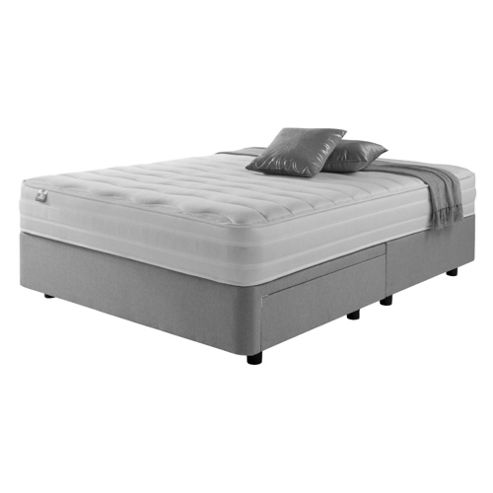 Image of Silentnight Mirapocket 1200 Latex Non Storage Double Divan Light Grey No Headboard