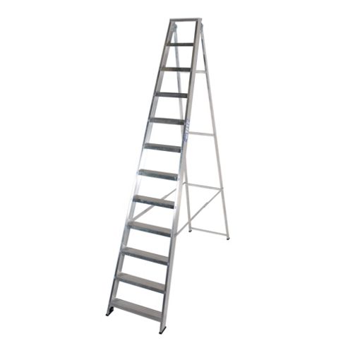 Image of Industrial 12 Tread Swingback Step Ladder