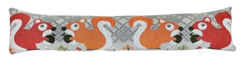 Image of Country Club Woodland Design Tapestry Draught Excluder, Squirrel
