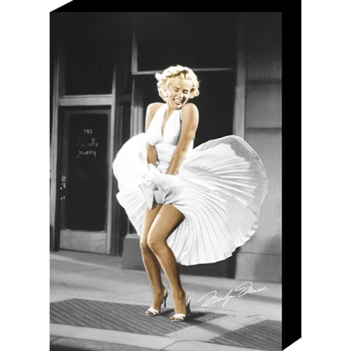 Image of Marilyn Monroe Dress Canvas 60x40 Cm