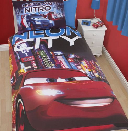 Image of Disney Cars Single Bedding - Neon