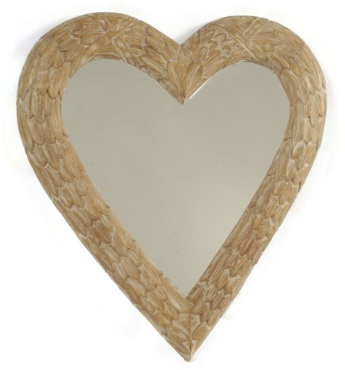 Image of Papa Theo Queen Of Hearts Mirror - Natural Limed
