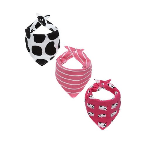 Image of Cow Bandana Bibs - 3 Pack