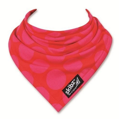 Image of Skibz Bandana Dribble Bib - Fuschia Circles