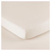 Tesco Loves Baby Cot Jersey Fitted sheet 2 pack cream
