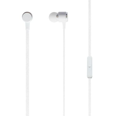 Image of Mitec Sound Metal High Definition Earphones With Flat Cables White