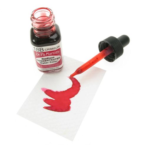 Image of Dr. Ph. Martin's Radiant Concentrated Watercolours - Crimson