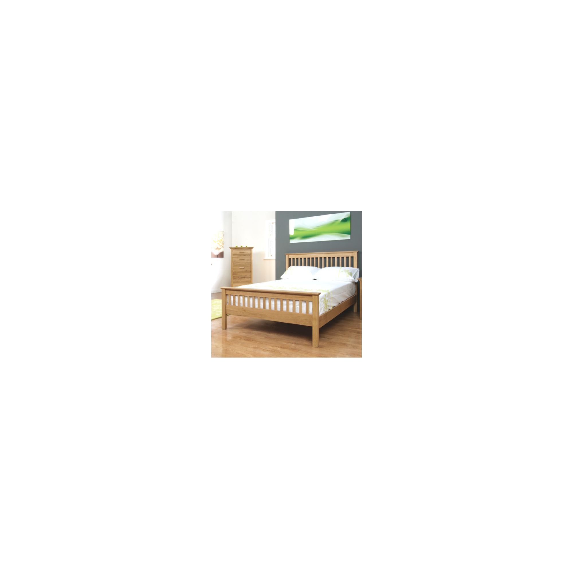 Elements Caitlin Oak Bed - Single at Tesco Direct