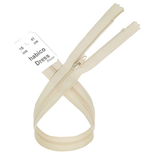 Image of Dress Zip - 41cm - Ecru