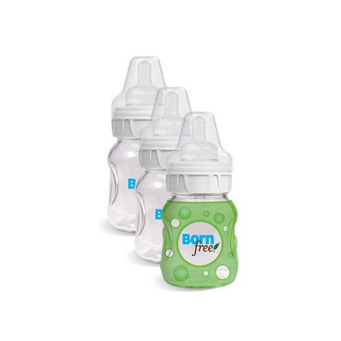 Image of Born Free 5oz (160ml) Glass Feeding Bottle 3 Pack