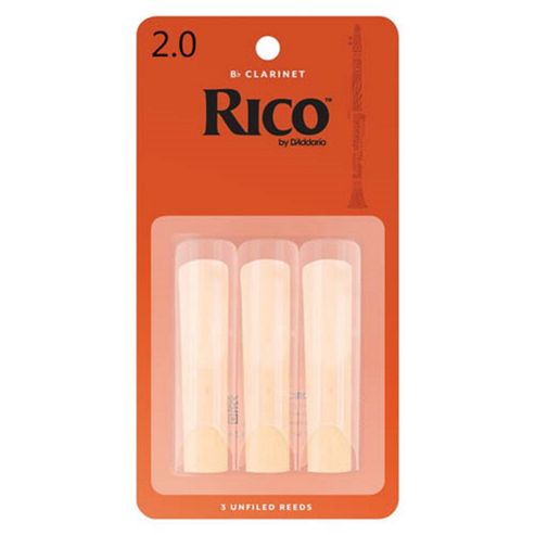 Image of Rico 2 Bb Clarinet Reeds (x3)