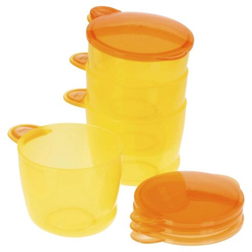 Image of Vital Baby Food Pots - Orange - 4 Pack