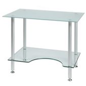 PC005 LTF - Laptop or Small Computer Desk Frosted Glass