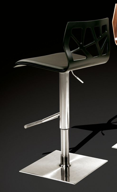 Image of Dan-form Funky Barstool - Black Lacquer