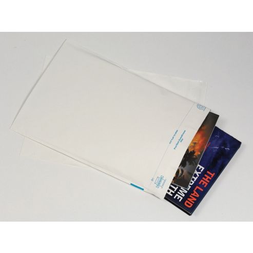 Image of Postsafe Super Strong Polythene Envelope C5 165x240mm White Pack Of 100 Pw22 Peel And Seal