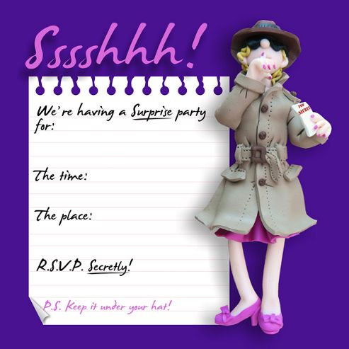 Image of Holy Mackerel Sssshhh! Party Invitations, Pack Of 8
