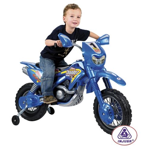 Image of Injusa Cross Thunder Vx Motorbike Battery Operated Ride-on With Helmet