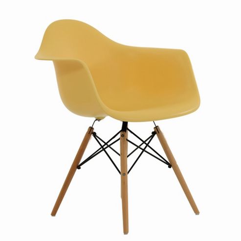 Image of Charles Eames Inspired Eiffel Daw Cream Dining Chair