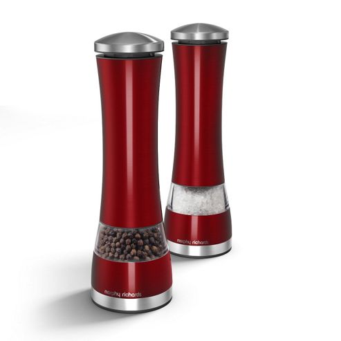 Image of Morphy Richards Electronic Salt & Pepper Mill - Red