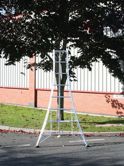 Image of Trade 2.4m (7.87ft) Standard - Garden Hedge Cutting Tripod Ladder