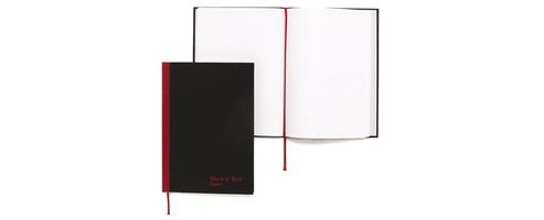 Image of Black N Red Book Casebound 90gsm Ruled 192pp A5 Ref 100080459 [pack 5]