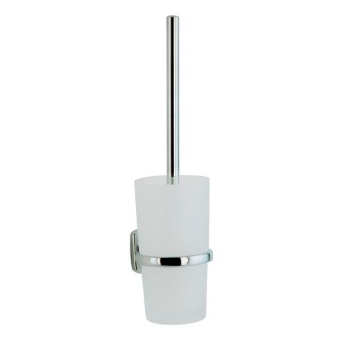 Image of Smedbo Cabin Wallmounted Toilet Brush Container - Polished Chrome