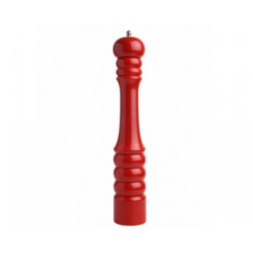 Image of Tg - Pepper Mill Capstan In Hevea With Red Gloss Finish 12105