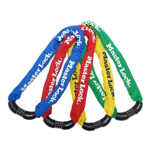 Image of Master Lock Street Flexium 900mm Integrated Combination Chain Lock Blue