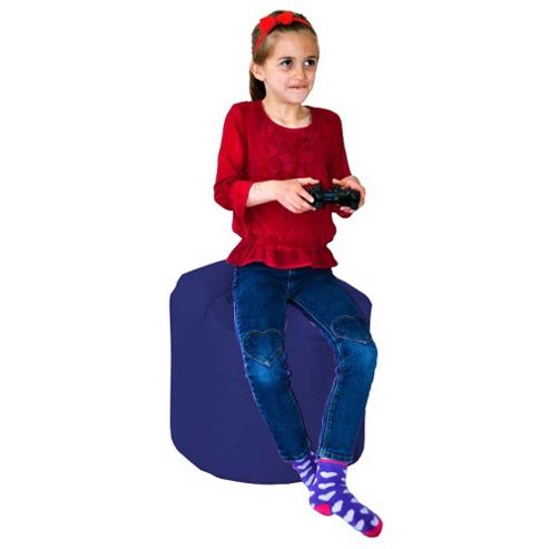 Image of Valufurniture Classic Barrel Dark Blue Bean Bag