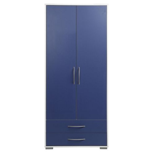 Image of Newport Double 2 Drawer Wardrobe Blue