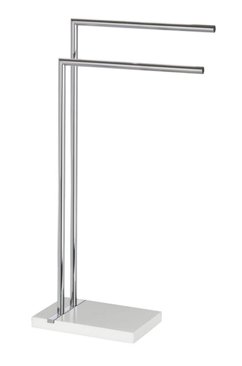 Image of Wenko Noble 45.5cm Towel And Clothes Stand In Chrome - White