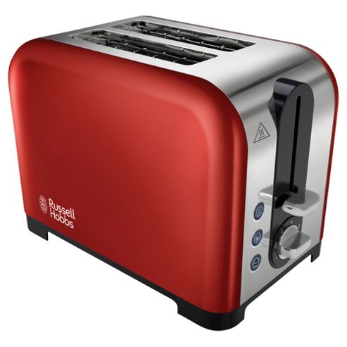 Image of Russell Hobbs 22391 Canterbury 2 Slice Red Toaster