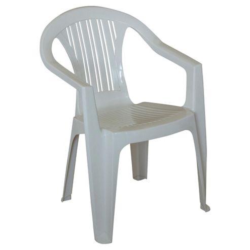 Buy Plastic Stacking Garden Chair, White from our Plastic Garden