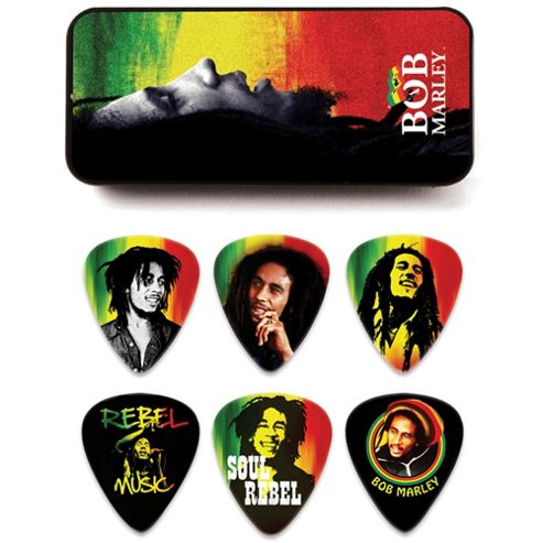 Image of Bob Marley Rasta Pick Tin, Heavy - 6 Picks