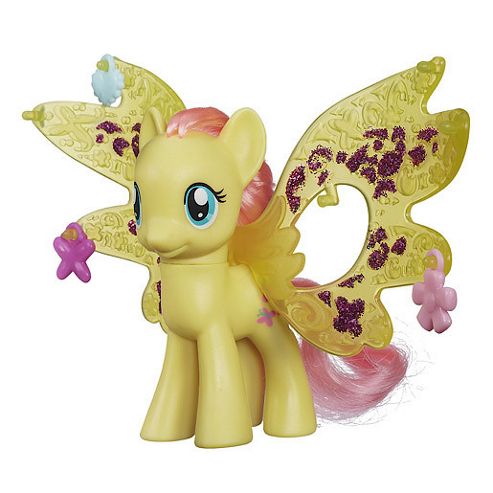 Image of My Little Pony Cutie Mark Magic Friendship Charm Wings Fluttershy Figure