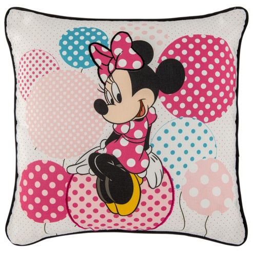 Image of Disney Minnie Mouse Lost In Dots Cushion Tesco Exclusive