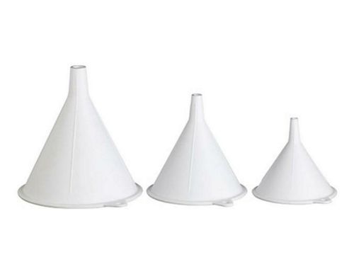Image of Kitchen Craft Polypropylene Food Safe Funnels Set Of 3