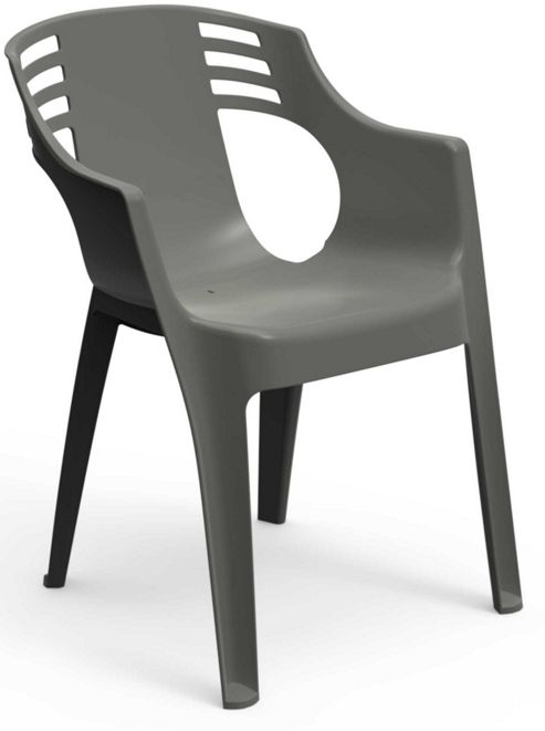 Image of Resol City Garden Outdoor / Indoor Designer Plastic Chair - Grey