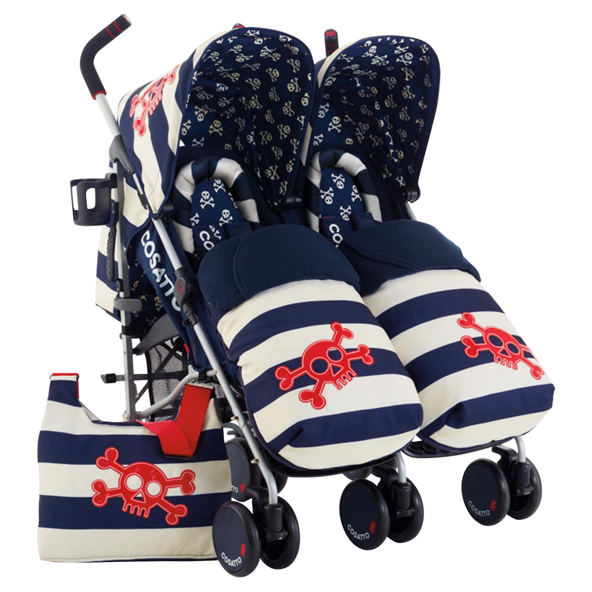 Cosatto Supa Dupa Twin Pushchair Ahoy There at Tesco Direct