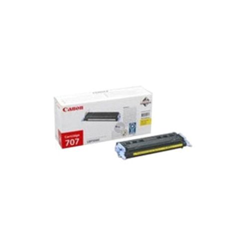 Image of Canon 707 (yellow) Toner Cartridge (yield 2,000 Pages)