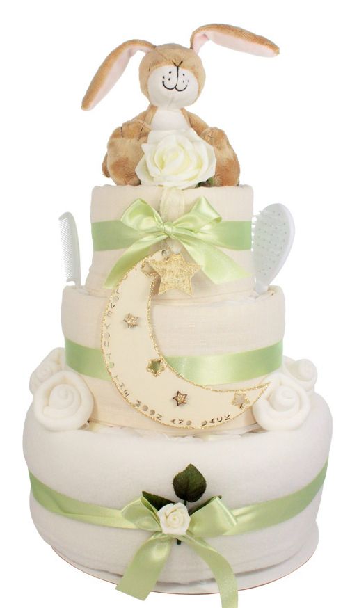 Image of Luxury Guess How Much I Love You Nappy Cake Baby Gift