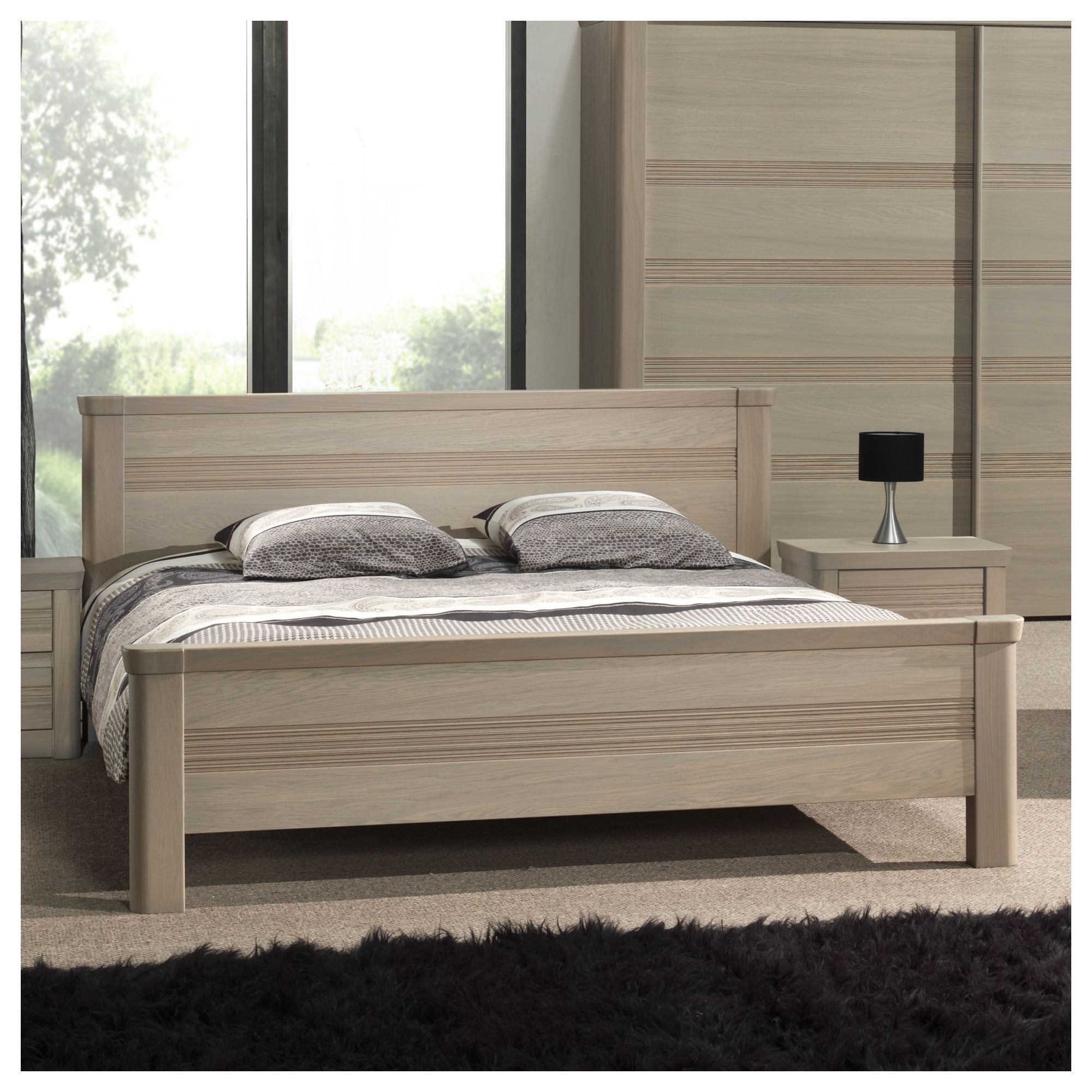 Sleepline Mundo Bed - Grey Mat Lacquered - European King at Tesco Direct