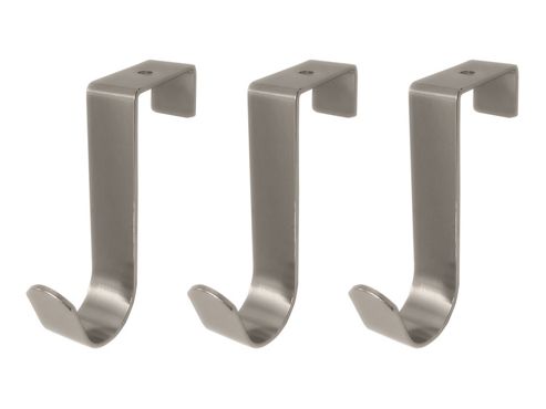 Image of Headbourne Hr3146d Over Door Hook X3 Chrome