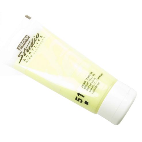 Image of Pebeo Studio Acrylic 100ml - Bright Yellow