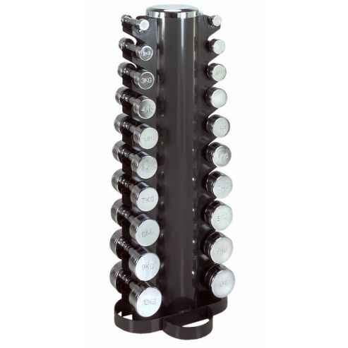 Image of Tunturi Classic Vertical Dumbbell Rack - Can Hold 10 Dumbbells